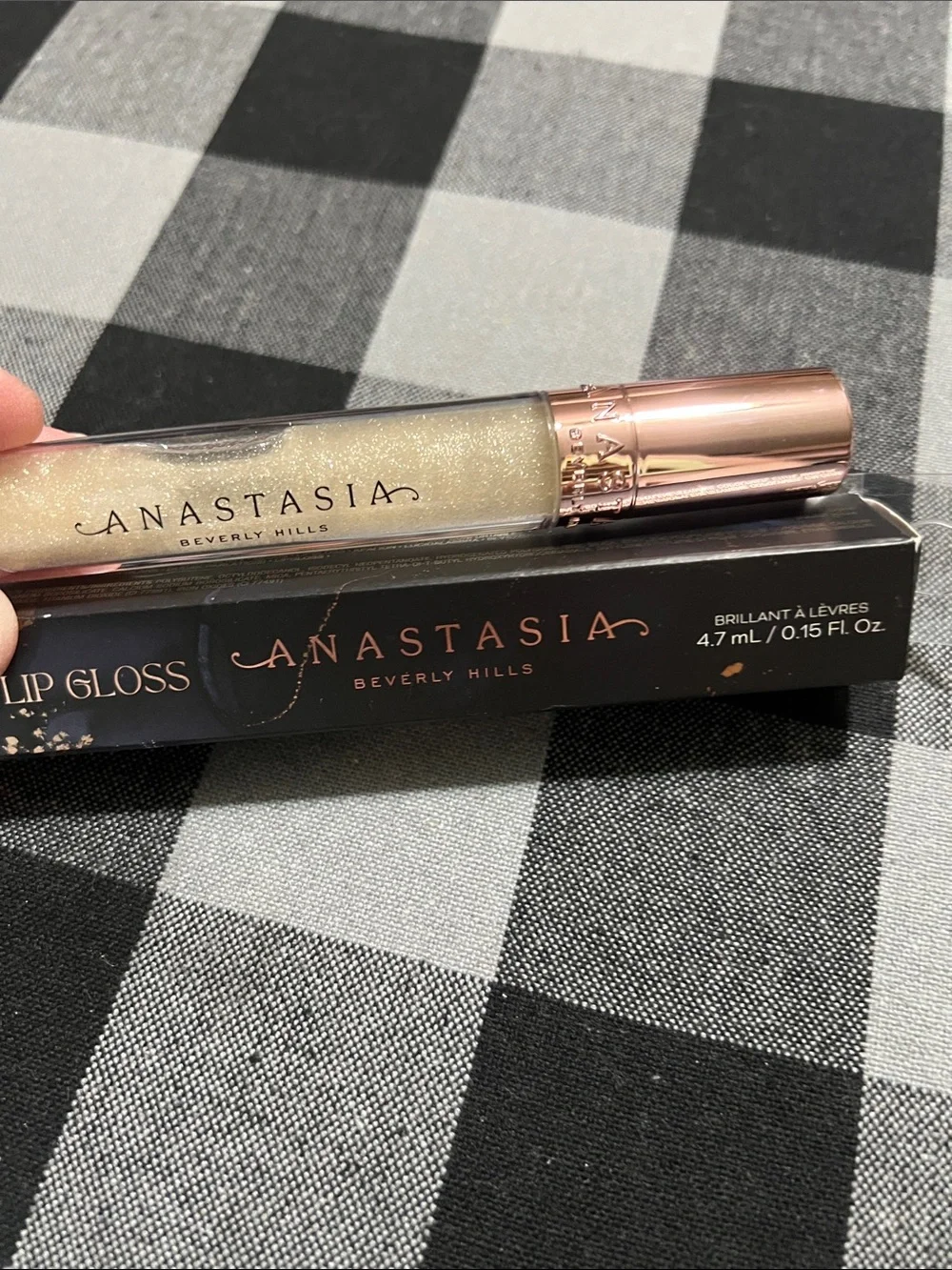 New Anastasia Beverly Hills Shimmery Iridescent Gold Lip Gloss